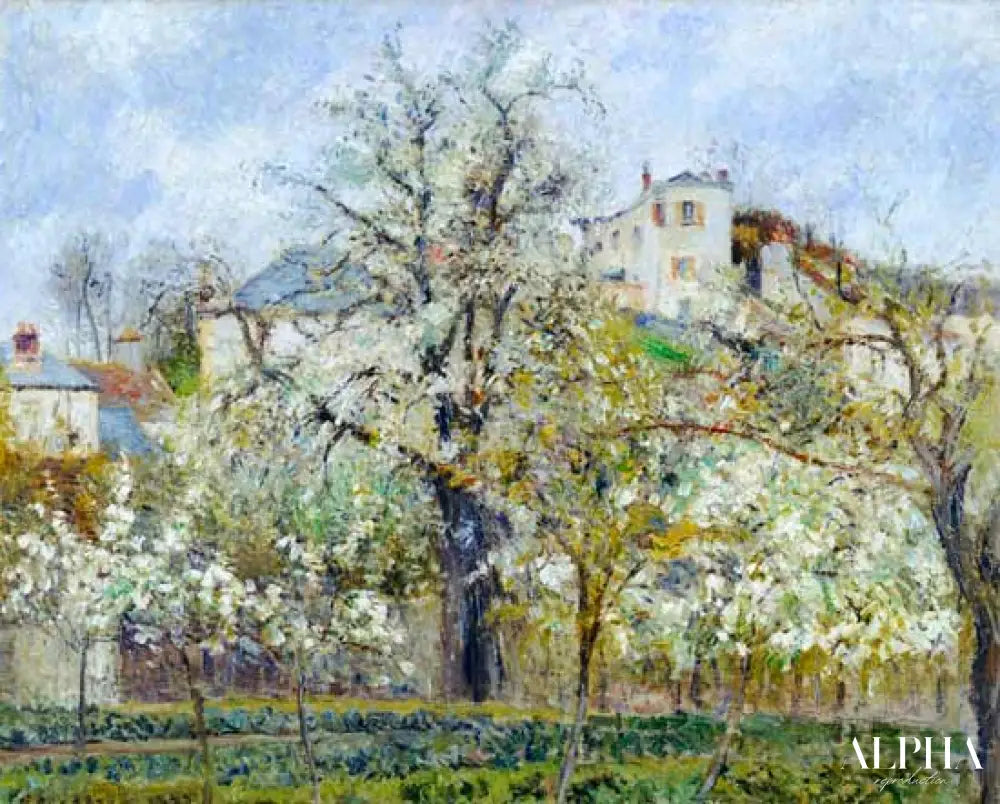 Le potager avec des arbres en fleurs - Edouard Manet - Reproductions de tableaux et peintures haut de gamme