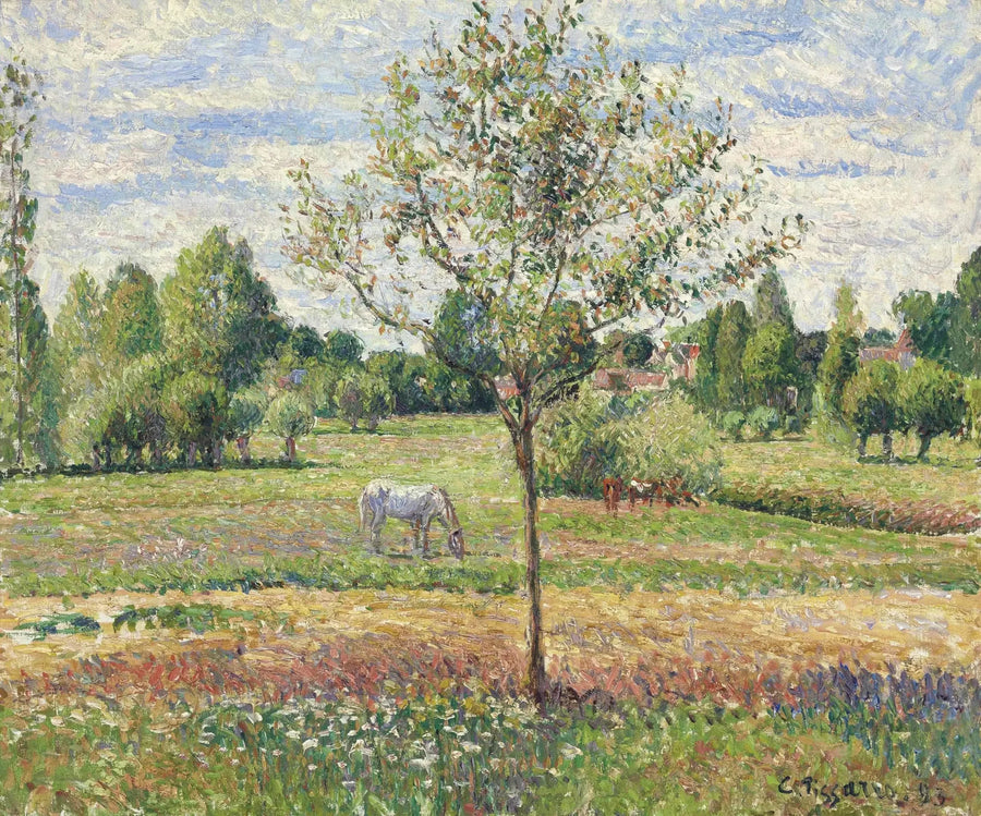 Le Pré au Cheval Gris, Éragny - Camille Pissarro