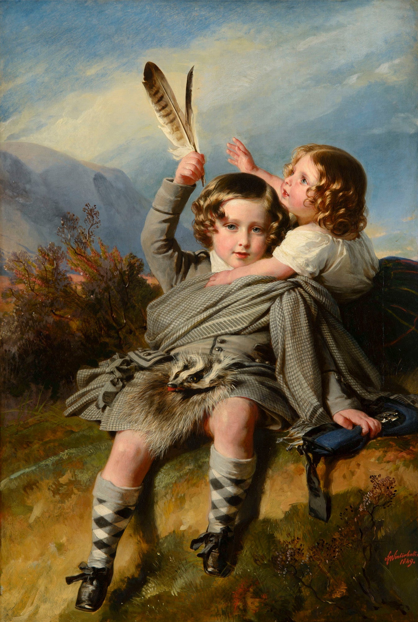 Le prince Alfred et la princesse Helena - Franz Xaver Winterhalter
