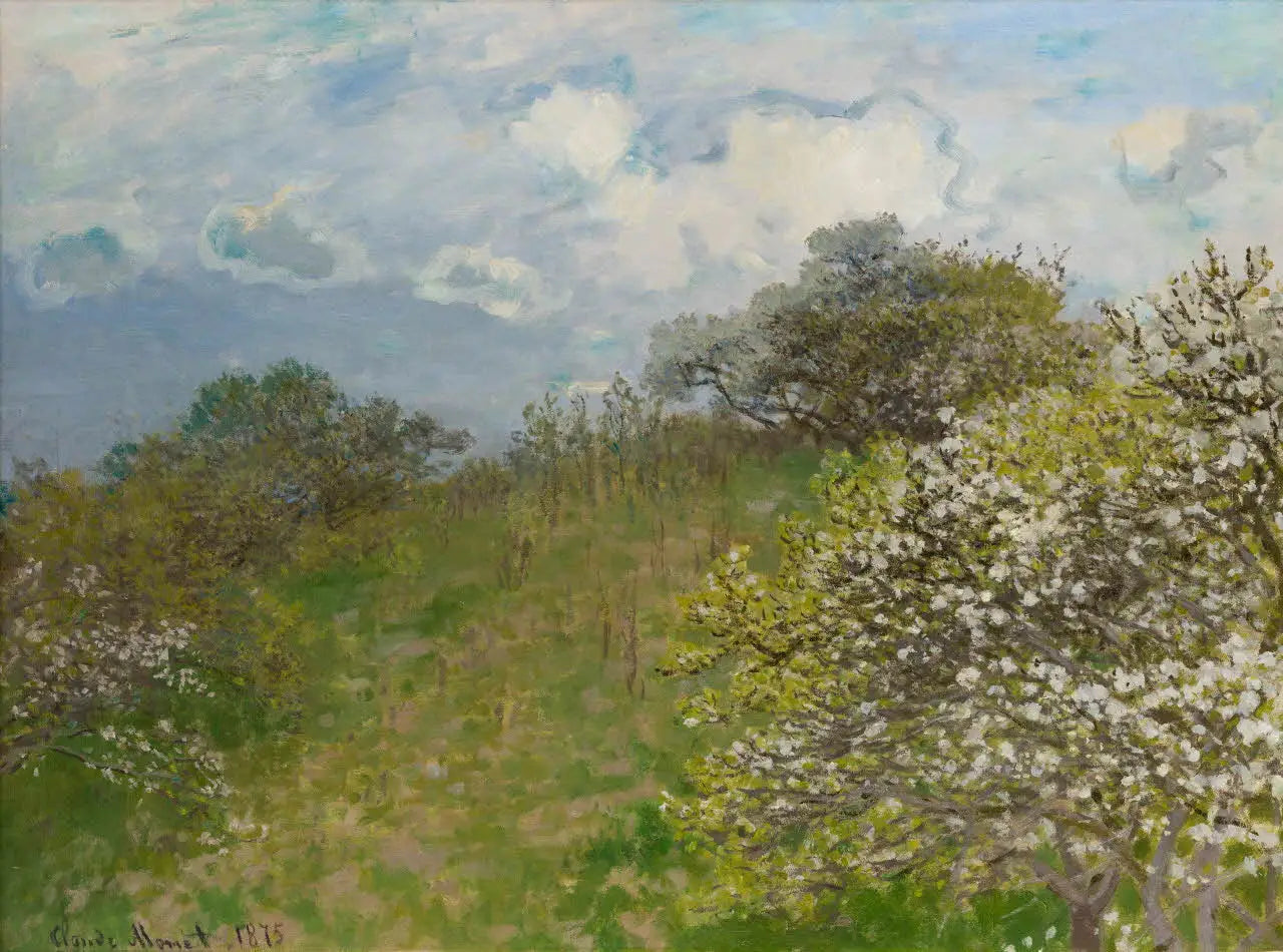 Reproduction du tableau « Le printemps - Claude Monet » par Alpha Reproduction en peinture à l’huile