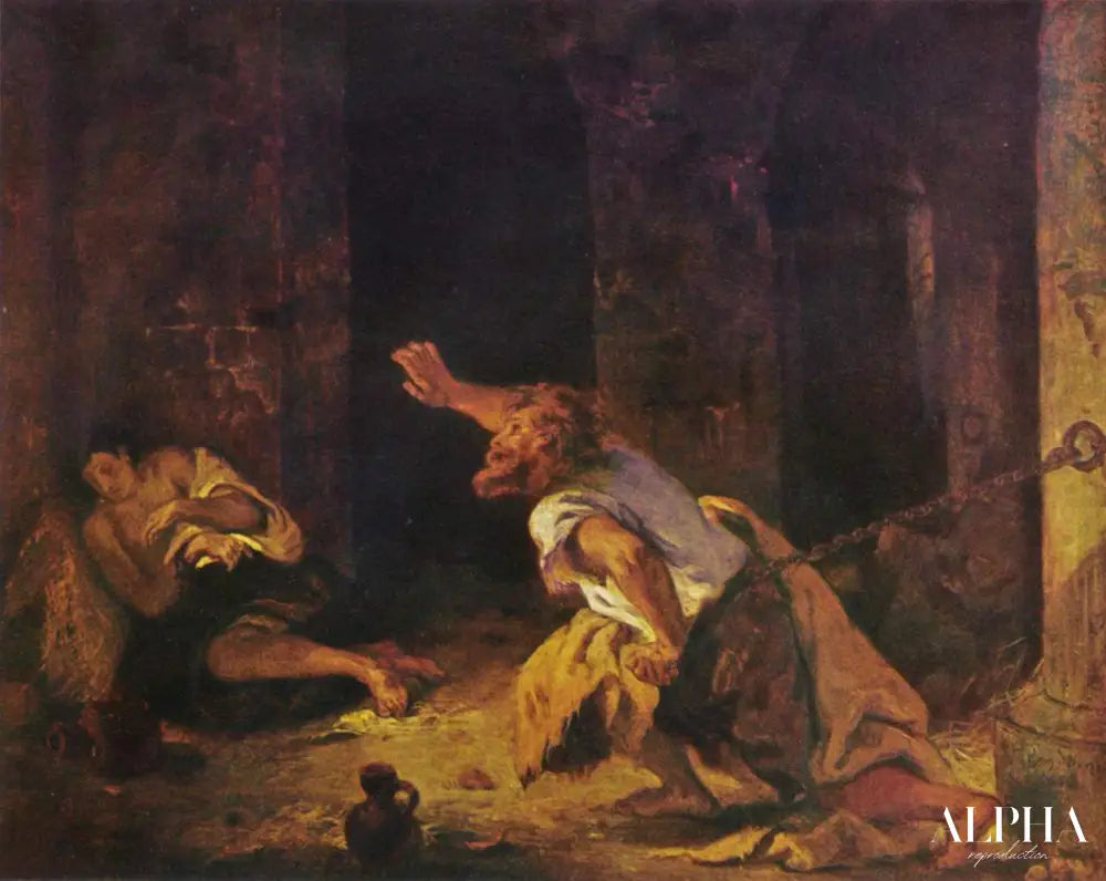 Le Prisonnier de Chillon - Eugène Delacroix - Reproductions de tableaux et peintures haut de gamme