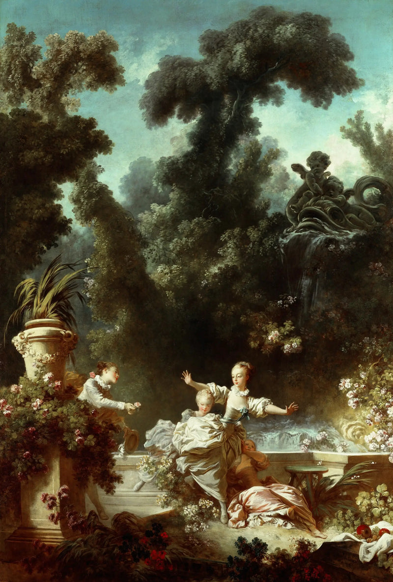 Le progrès de l'amour : la poursuite - Jean-Honoré Fragonard