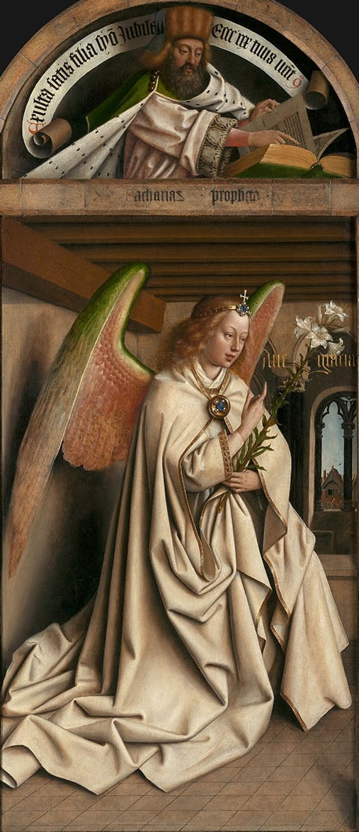 Le prophète Zacharie ; l'ange de l'Annonciation - Hubert van Eyck