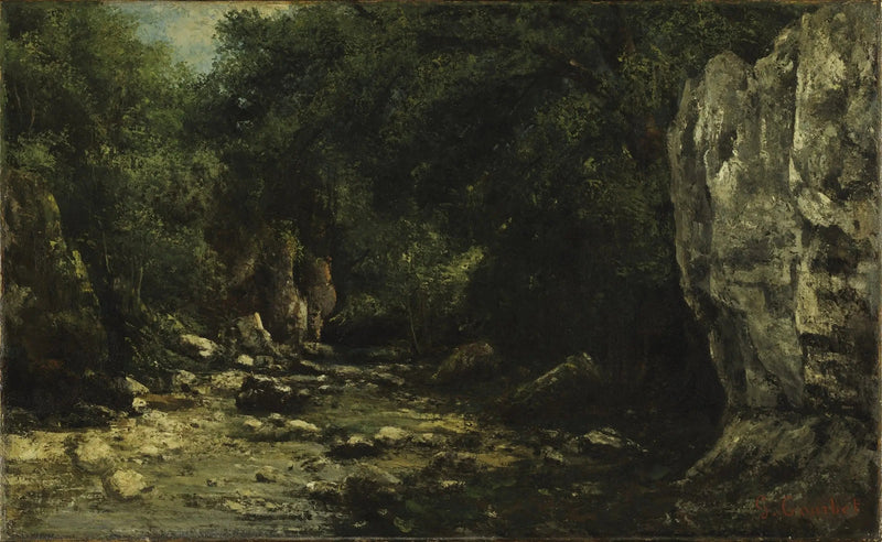 Le puits noir - Gustave Courbet
