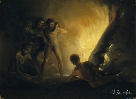 Le Pyre - Francisco de Goya - Reproductions de tableaux et peintures haut de gamme