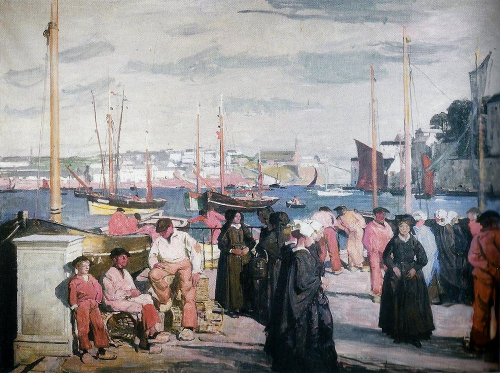 Le quai d'Audierne - Lucien Simon image 1 copie de tableau peinte à la main