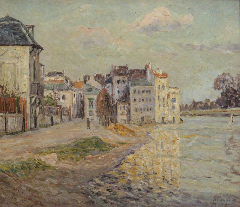 Le Quai de Lagny inondé - Maxime Maufra image 1 copie de tableau peinte à la main