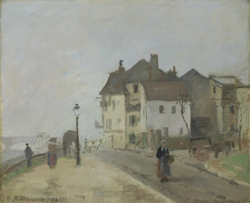 Le Quai du Pothuis à Pontoise - Camille Pissarro