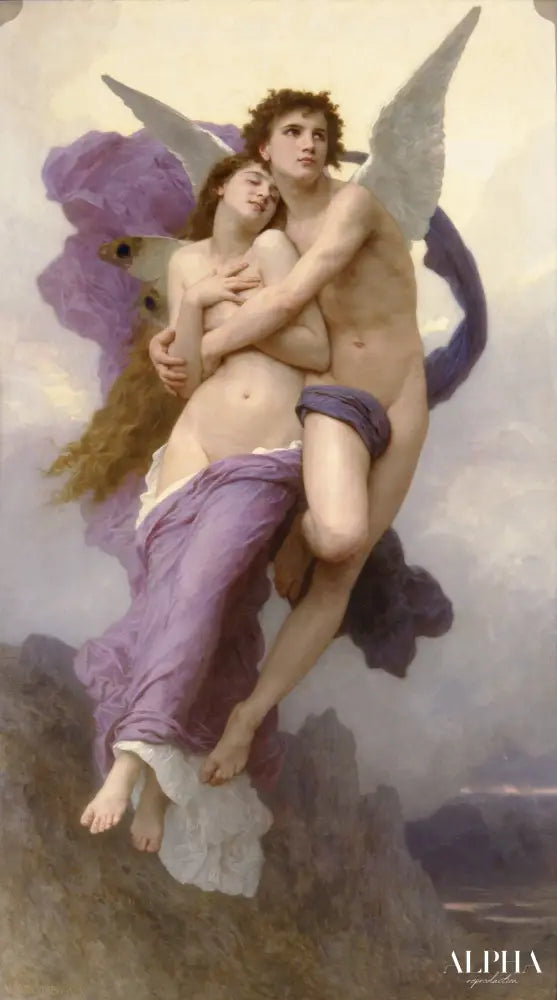 Le ravissement de Psyché - William Bouguereau - Reproductions de tableaux et peintures haut de gamme