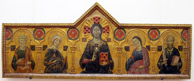 Le Rédempteur entre la Vierge et trois saints - Cosimo Rosselli