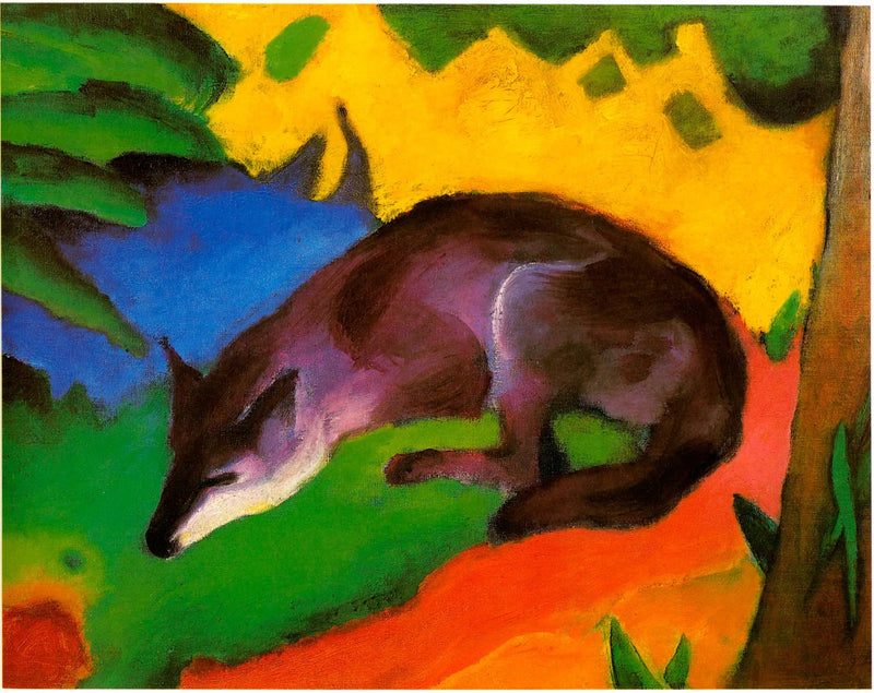 Le Renard bleu-noir - Franz Marc