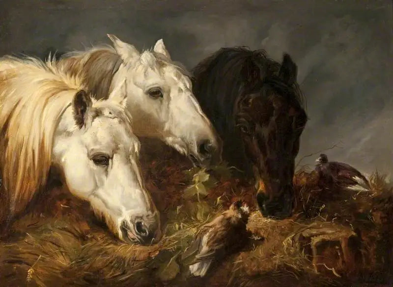 Le repas frugal - John Frederick Herring, Sr. image 1 copie de tableau peinte à la main