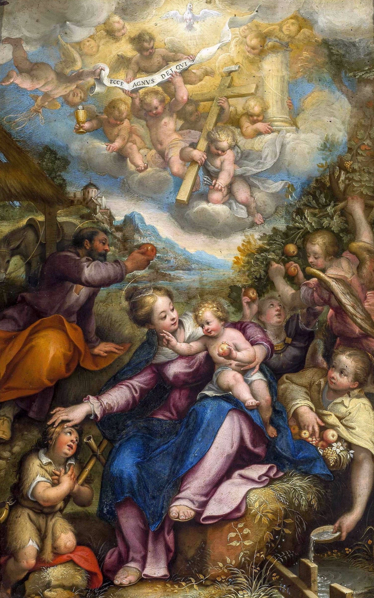 Le Repos pendant la fuite en Égypte - Denis Calvaert