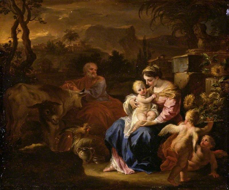 Le Repos pendant la fuite en Égypte - Francesco Solimena