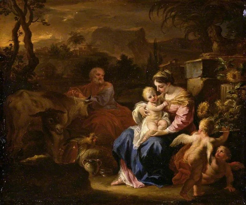 Le Repos pendant la fuite en Égypte - Francesco Solimena