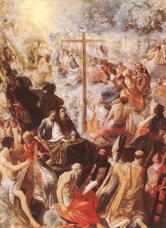 Le retable de Francfort représentant l'exaltation de la Vraie Croix - Adam Elsheimer