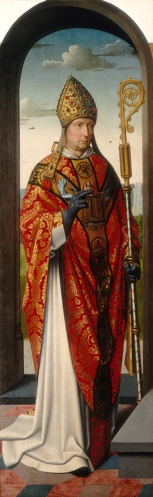 Le retable de Sainte-Anne : Saint Nicolas [panneau de gauche] - Gérard David