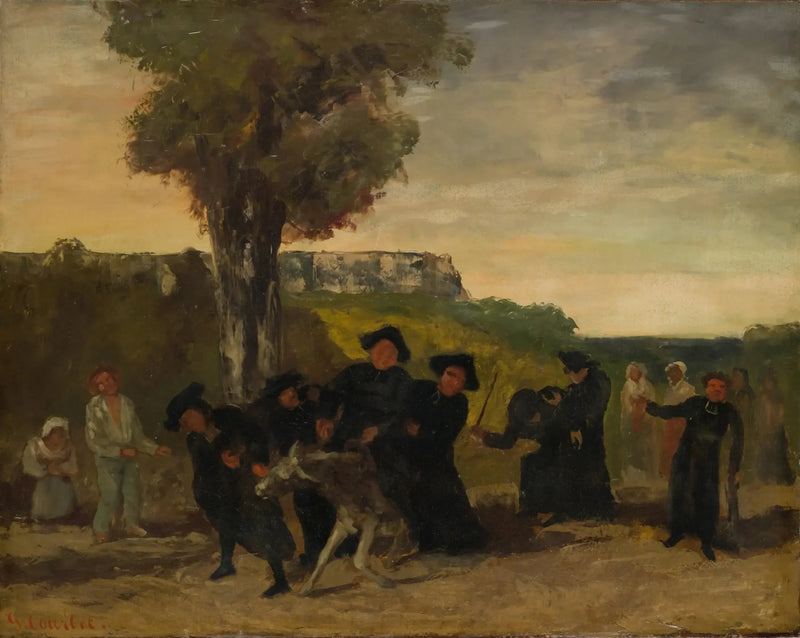 Le retour de la conférence - Gustave Courbet