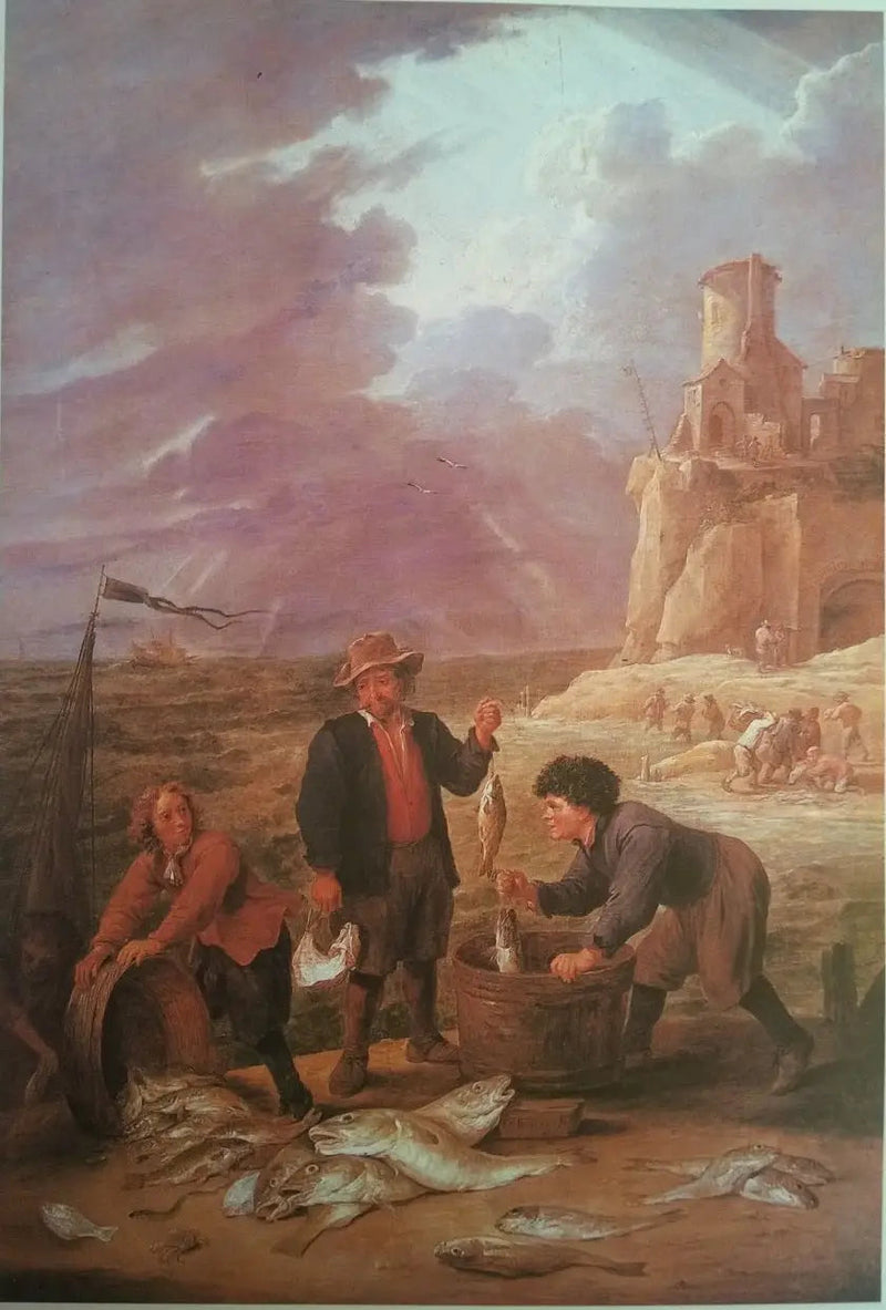 Le retour des pêcheurs avec leurs prises - David Teniers le Jeune