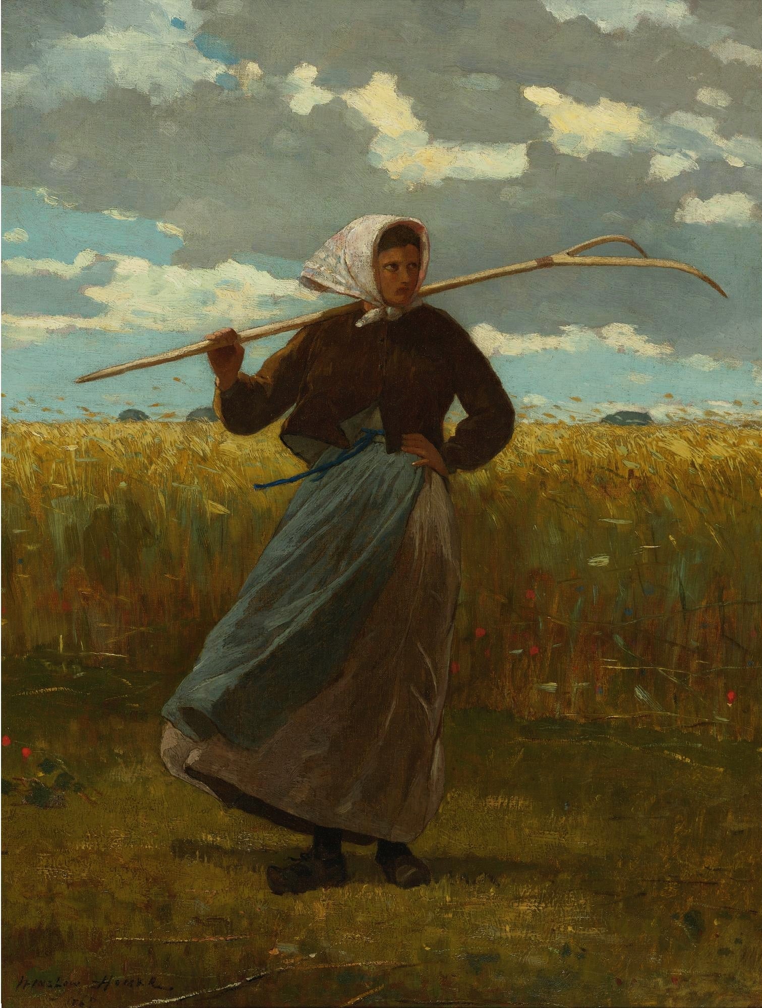 Le retour du glaneur - Winslow Homer image 1 reproduction d’œuvre d’art à l’huile