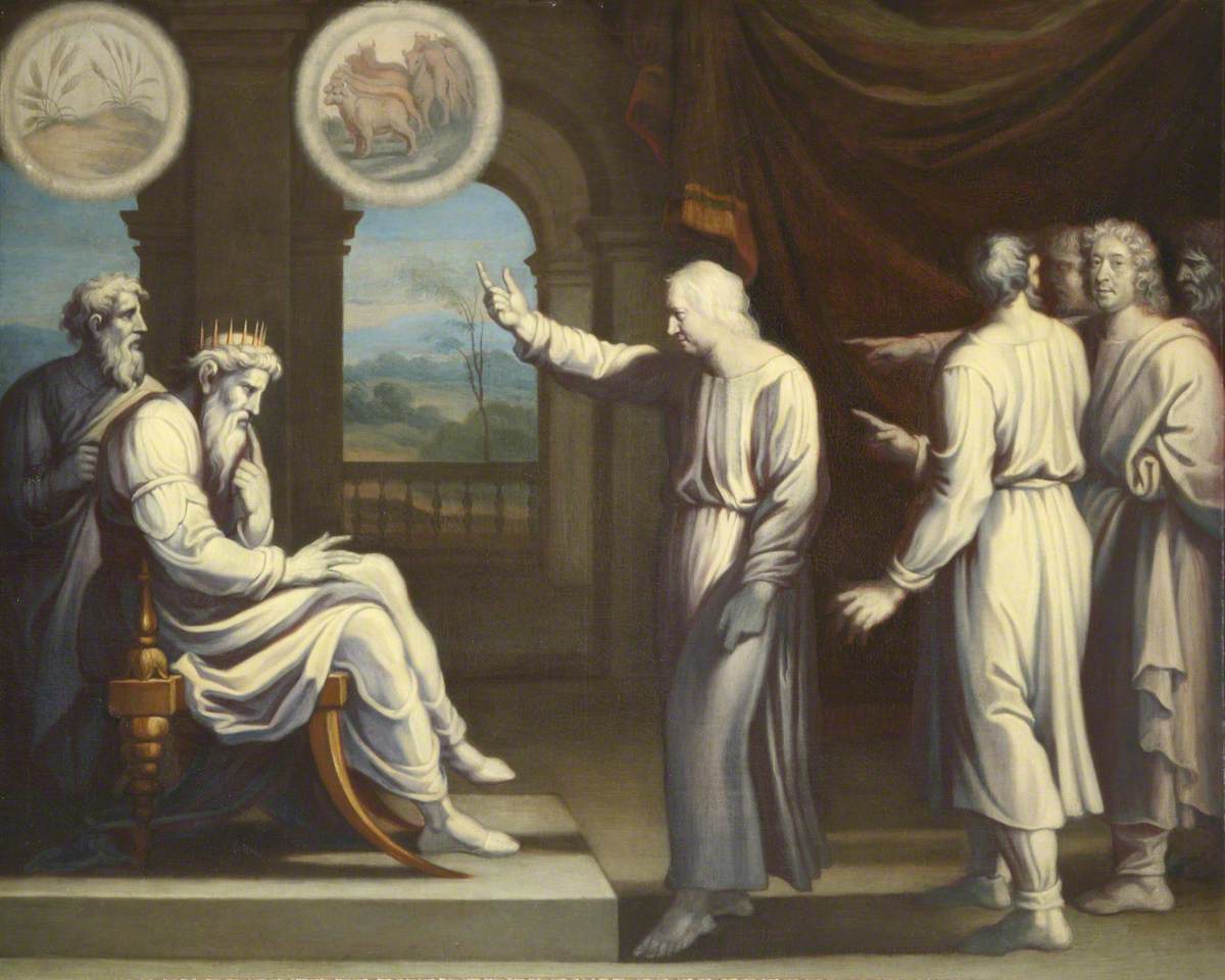 Reproduction du tableau « Le rêve du pharaon - Raphaël Sanzio » par Alpha Reproduction en peinture à l’huile