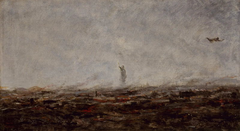 Le Rêve : Paris incendié, septembre 1870 - Jean-Baptiste Camille Corot