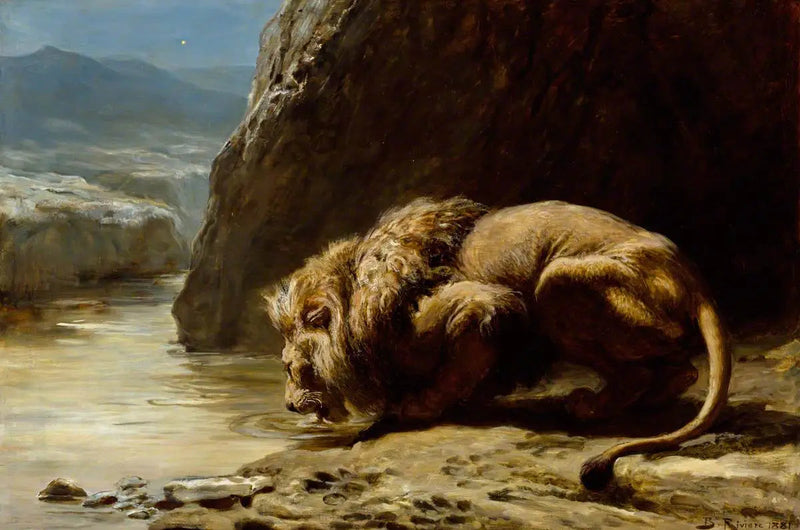 Le roi boit - Briton Rivière