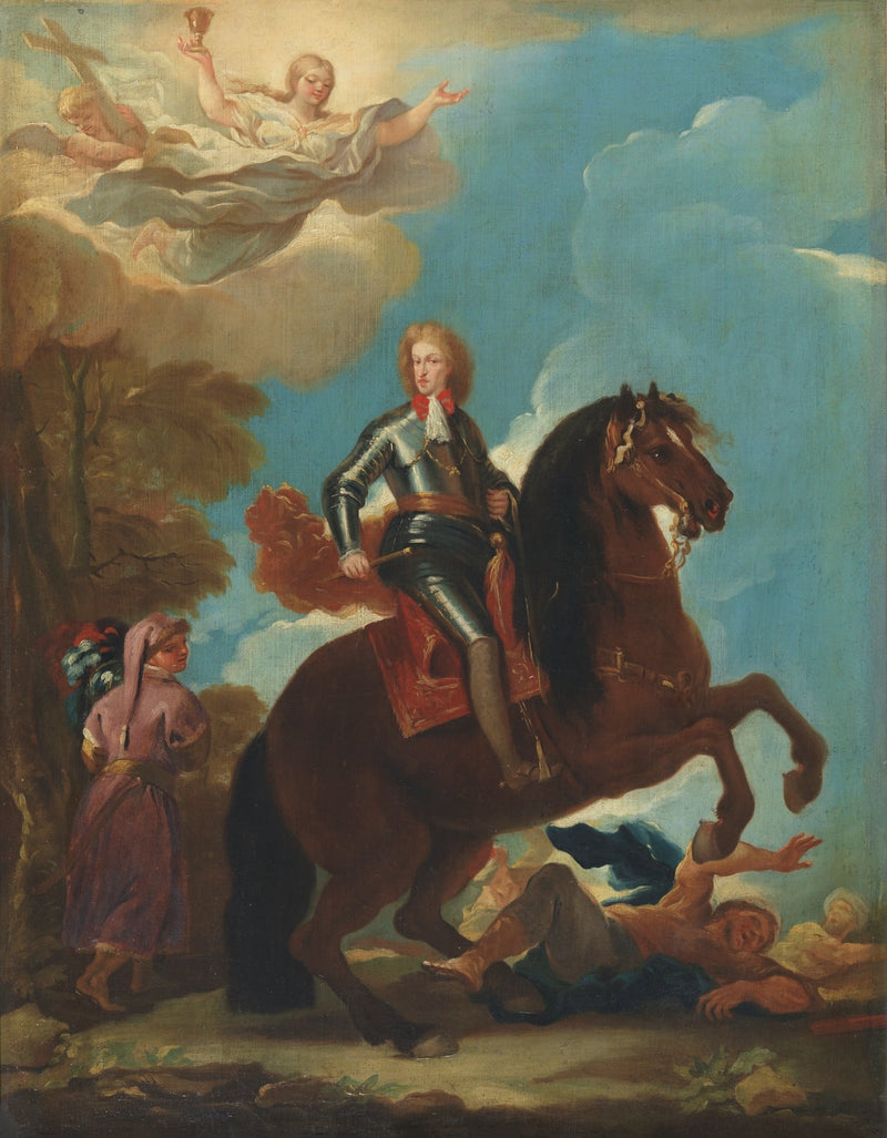Le roi Charles II d'Espagne à cheval - Luca Giordano