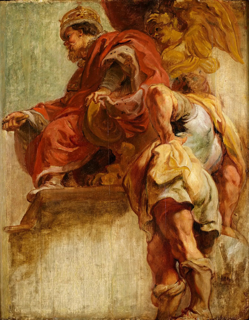 Le roi Jacques Ier unifie l'Angleterre et l'Écosse - Peter Paul Rubens