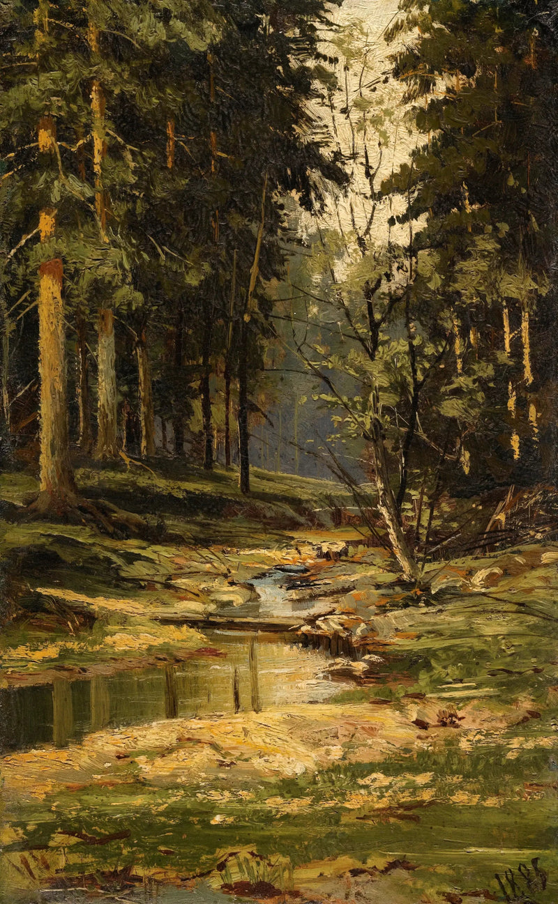 Le ruisseau de la forêt - Ivan Chichkine