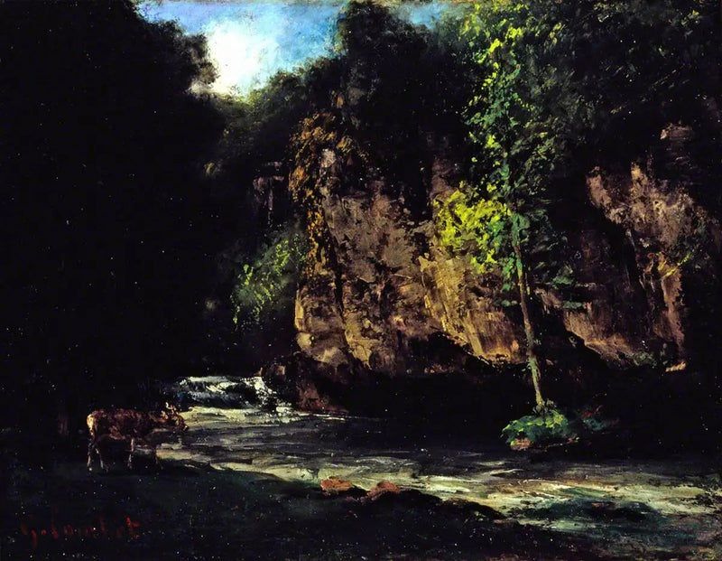 Le ruisseau - Gustave Courbet
