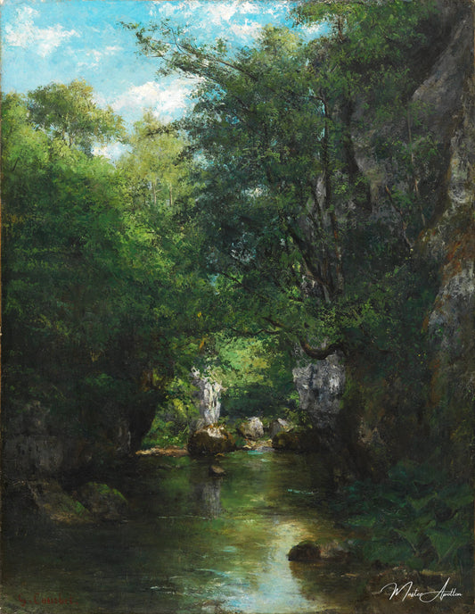 Le ruisseau - Gustave Courbet - Reproductions de tableaux et peintures haut de gamme