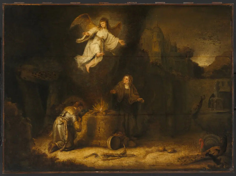 Le sacrifice de Manoah - Rembrandt