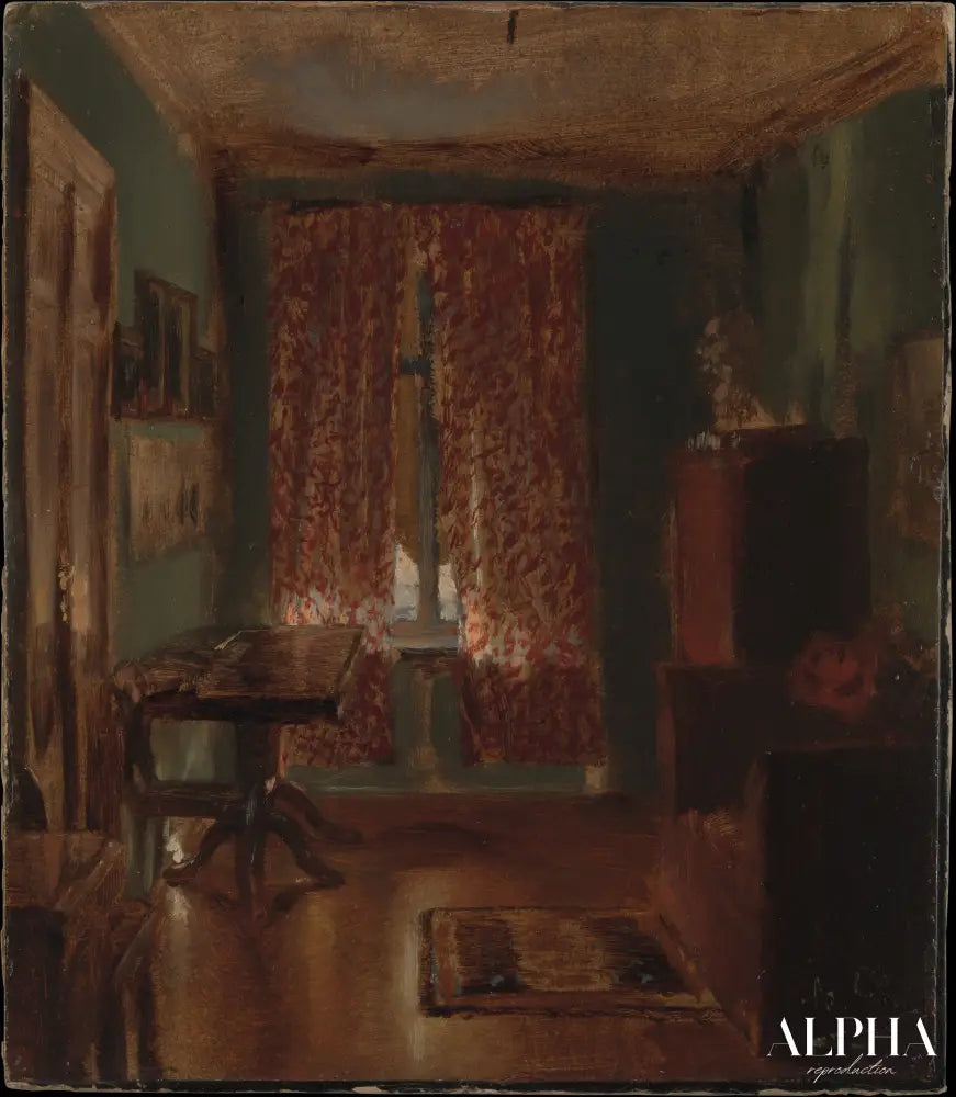 Le salon de l'artiste dans la Ritterstrasse - Adolph von Menzel - Reproductions de tableaux et peintures haut de gamme