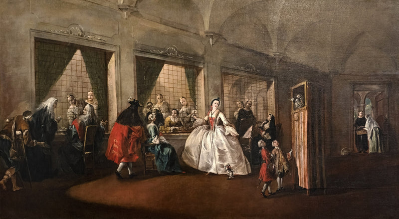 Le salon des nones de San Zaccaria - Francesco Guardi
