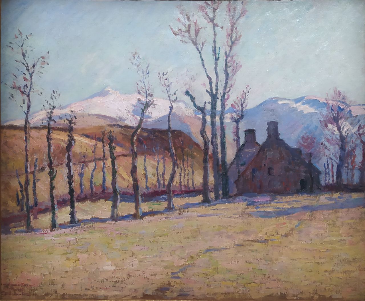 Le Sancy enneigé, vu depuis Saint-Sauves, 14 février 1896 - Armand Guillaumin