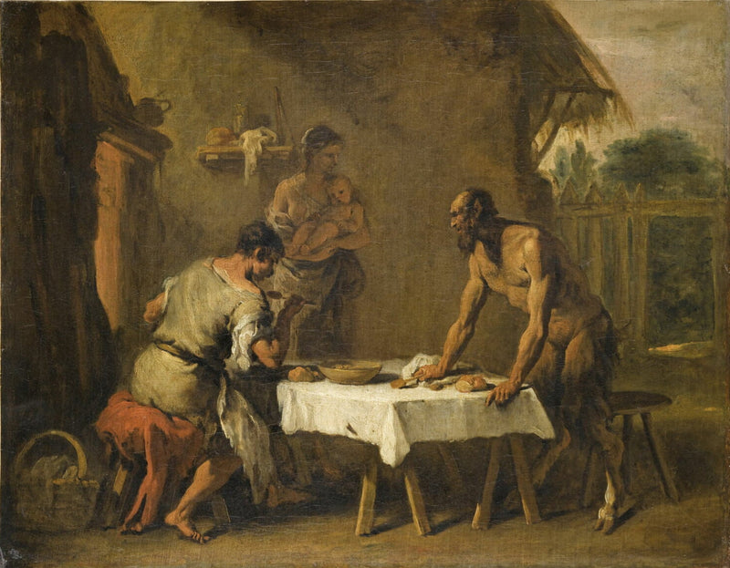 Le Satyre et le Paysan - Sebastiano Ricci