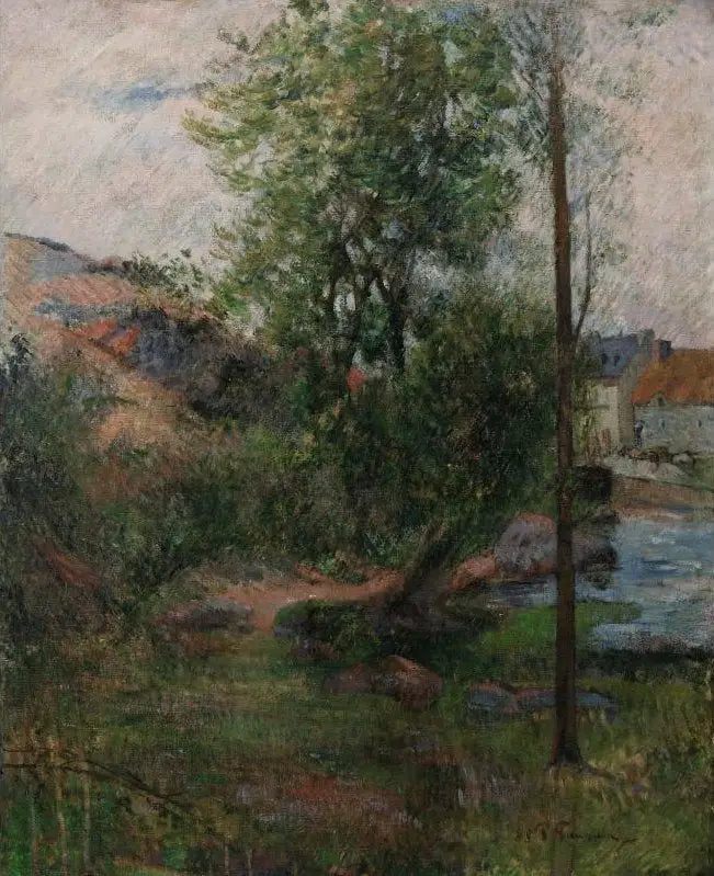 Le Saule au bord de l'Aven - Paul Gauguin