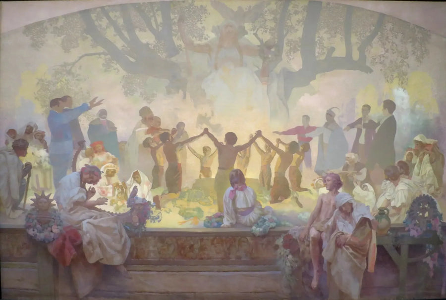 Le Serment d'Omladina - Alphonse Mucha