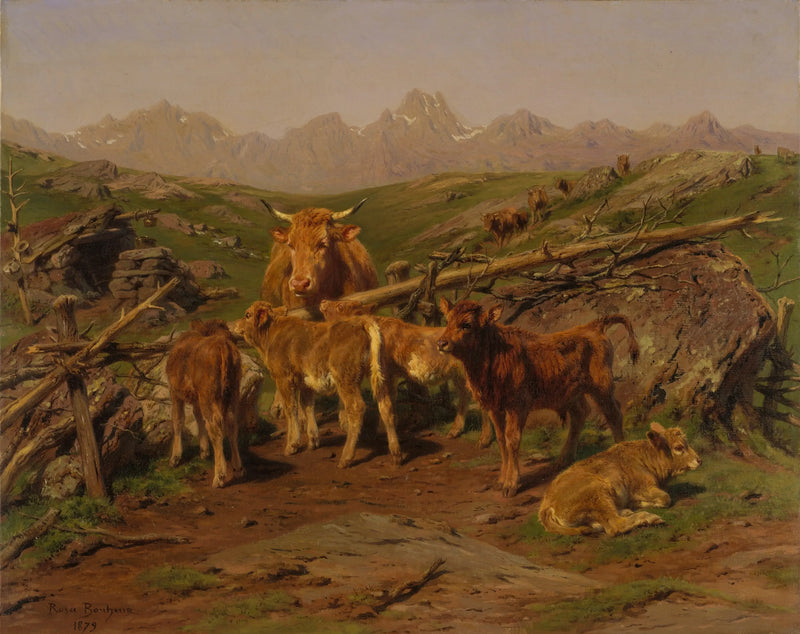 Le sevrage des veaux - Rosa Bonheur