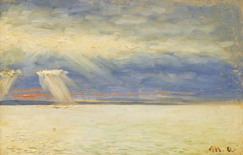 Le soleil perce les nuages. - Michael Peter Ancher