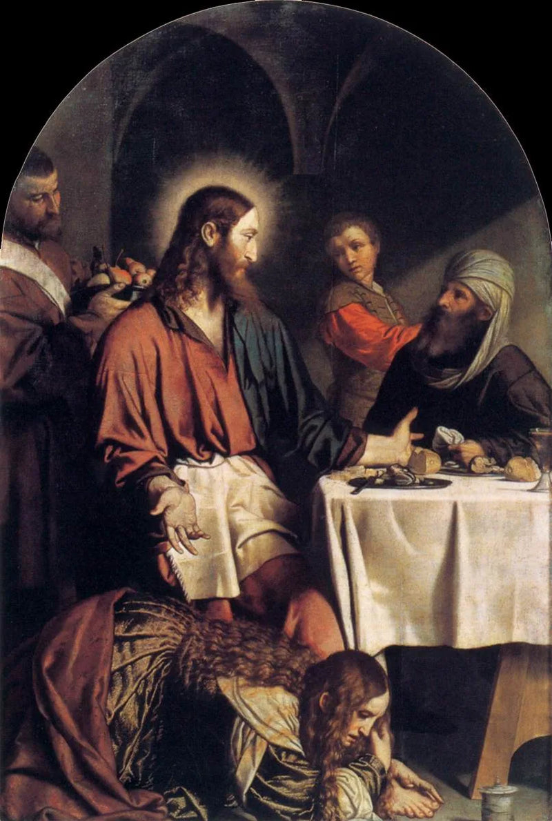 Le souper chez Simon le pharisien - Alessandro Bonvicino