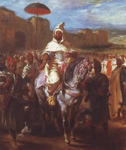 Le sultan du Maroc entouré de sa garde - Eugène Delacroix