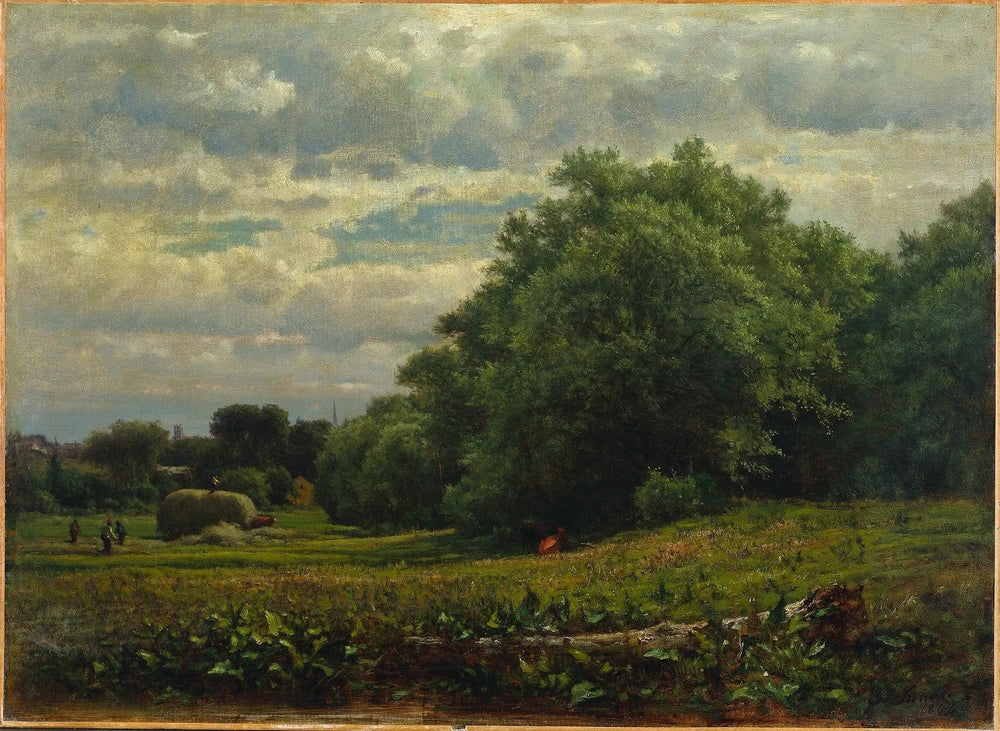 Le temps des récoltes - George Inness image 1 copie peinte à la main à l’huile