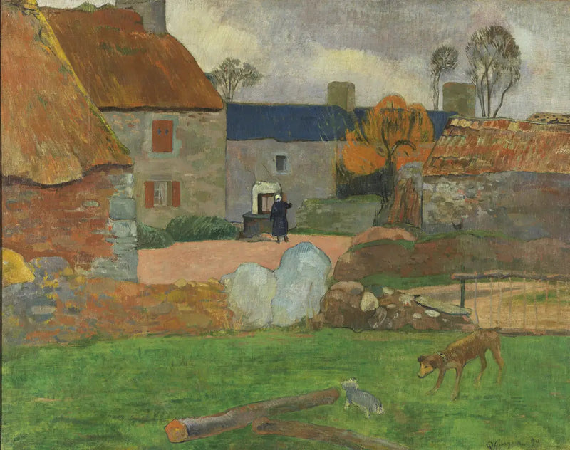 Le Toit bleu - Paul Gauguin