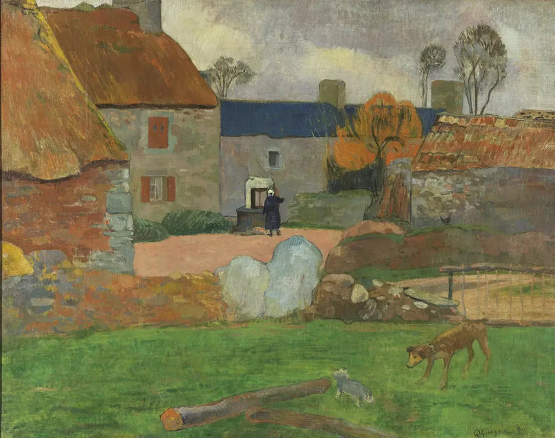 Le Toit bleu - Paul Gauguin