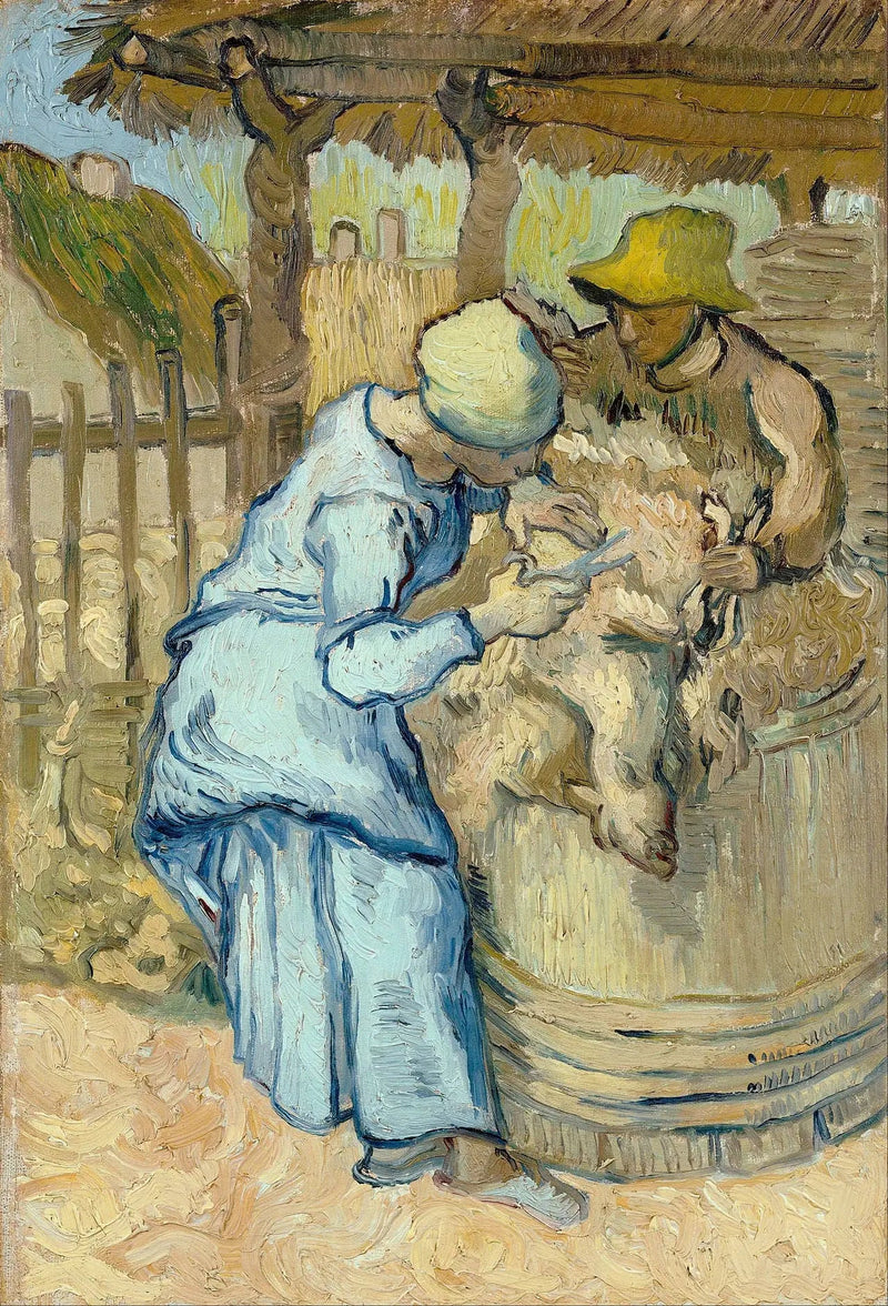 Le Tondeur de Moutons (d'après Millet) - Vincent van Gogh