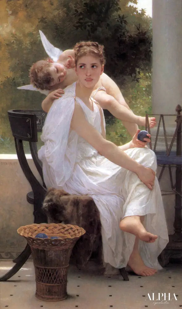 Le travail interrompu - William Bouguereau - Reproductions de tableaux et peintures haut de gamme