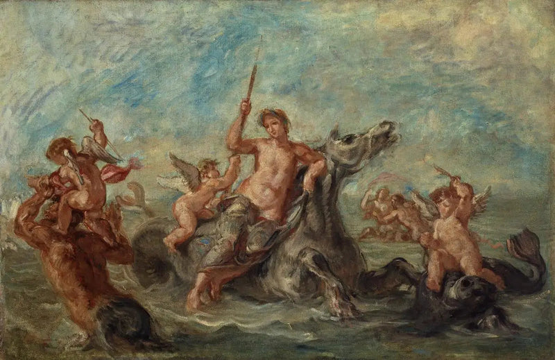 Le Triomphe d'Amphitrite - Eugène Delacroix