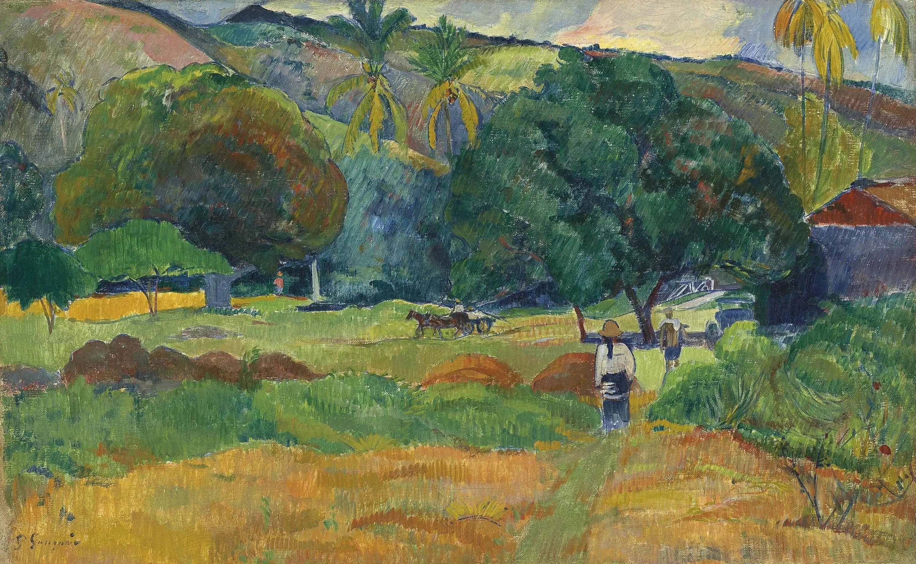 Reproduction du tableau « Le vallon - Paul Gauguin » par Alpha Reproduction en peinture à l’huile